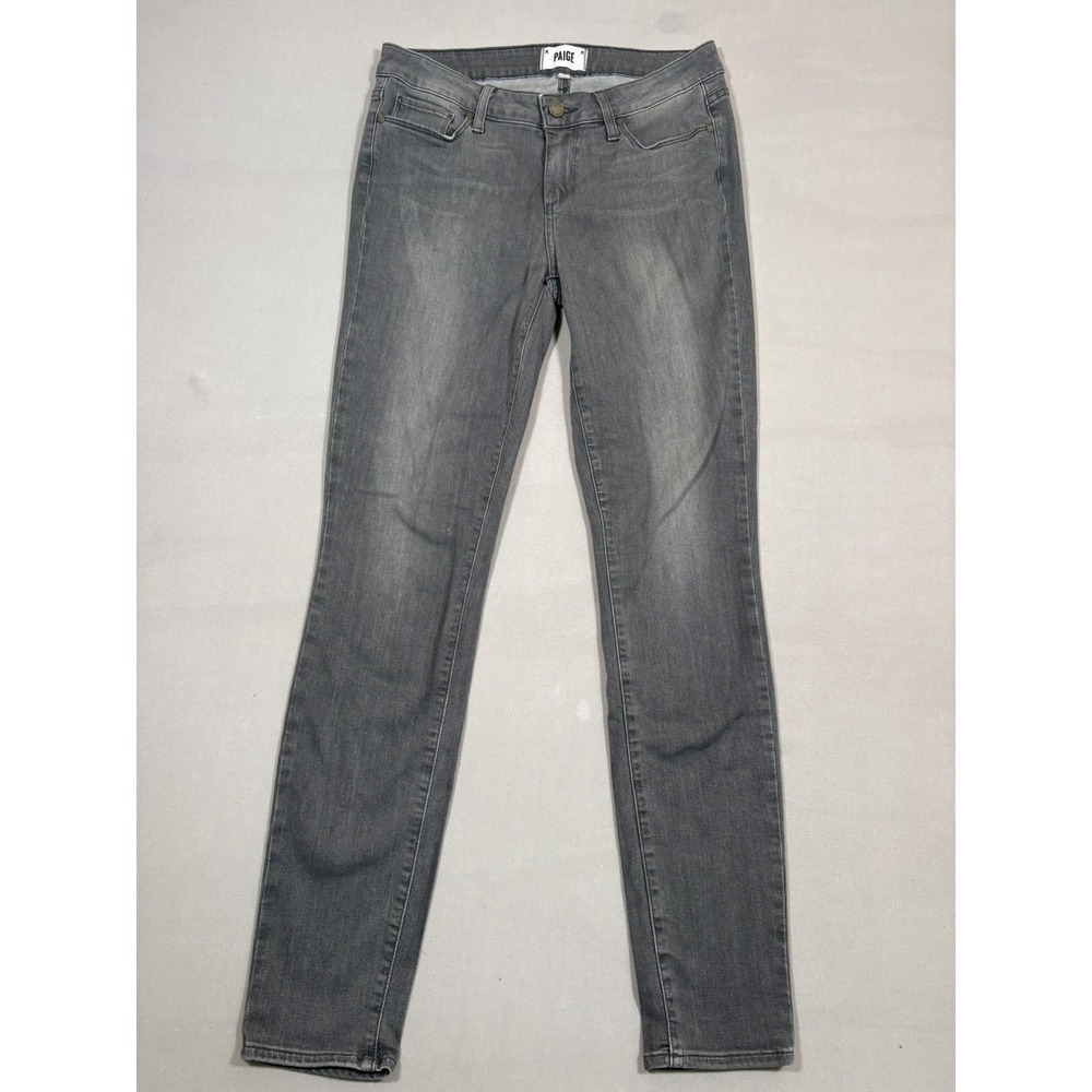 PAIGE Verdugo Ultra Skinny Jeans Womens 29X30 Silvie Gray Stretch Mid Rise